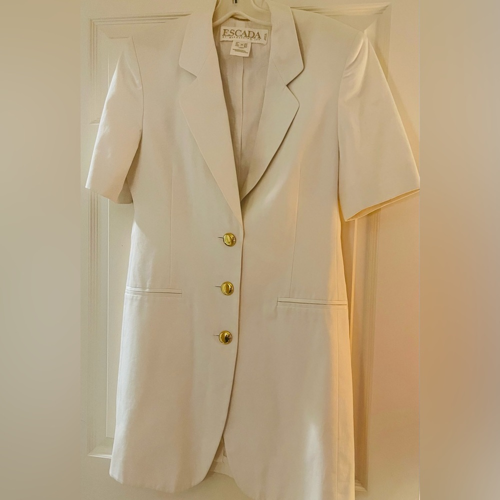 Escada Women's White Cotton Dress